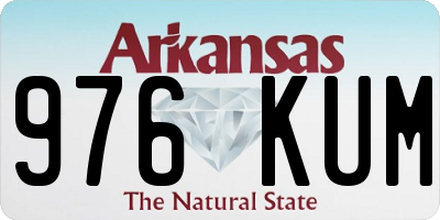 AR license plate 976KUM