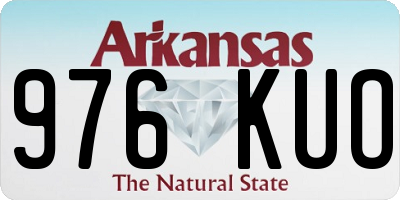 AR license plate 976KUO