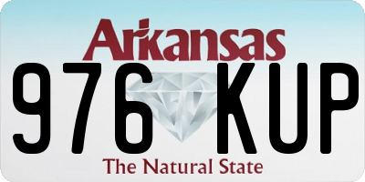 AR license plate 976KUP