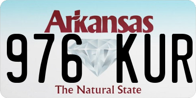 AR license plate 976KUR