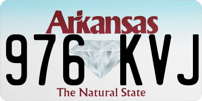 AR license plate 976KVJ