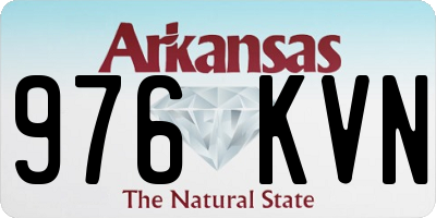 AR license plate 976KVN