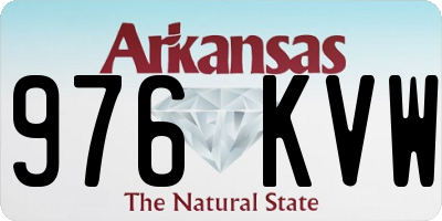 AR license plate 976KVW