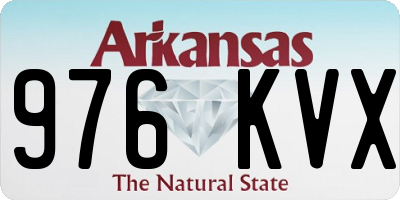 AR license plate 976KVX
