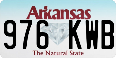 AR license plate 976KWB