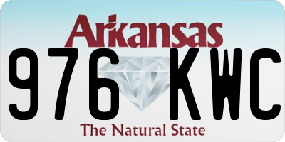 AR license plate 976KWC
