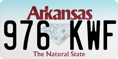AR license plate 976KWF
