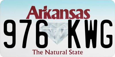 AR license plate 976KWG