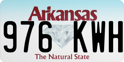 AR license plate 976KWH