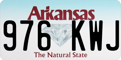 AR license plate 976KWJ