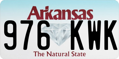 AR license plate 976KWK