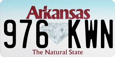 AR license plate 976KWN