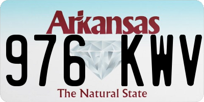 AR license plate 976KWV