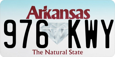 AR license plate 976KWY