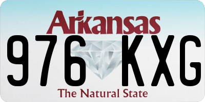AR license plate 976KXG