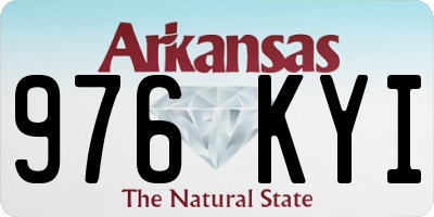 AR license plate 976KYI