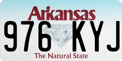AR license plate 976KYJ