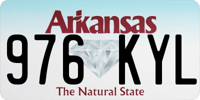 AR license plate 976KYL