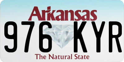 AR license plate 976KYR