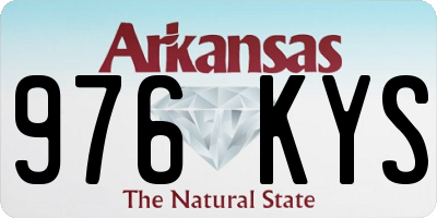 AR license plate 976KYS