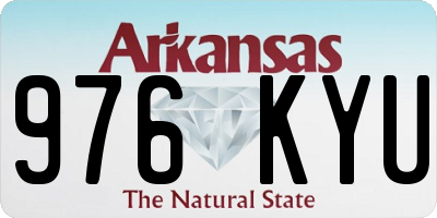 AR license plate 976KYU