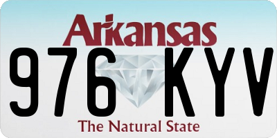 AR license plate 976KYV