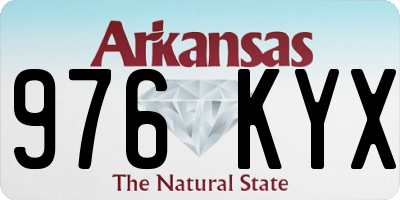 AR license plate 976KYX