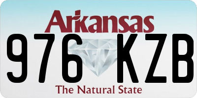 AR license plate 976KZB