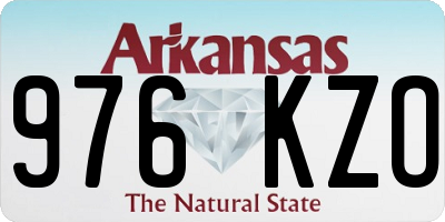AR license plate 976KZO