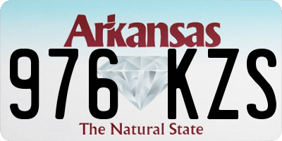 AR license plate 976KZS