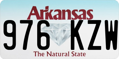 AR license plate 976KZW