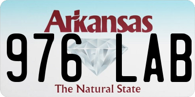 AR license plate 976LAB