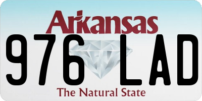 AR license plate 976LAD