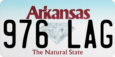 AR license plate 976LAG