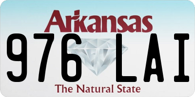 AR license plate 976LAI