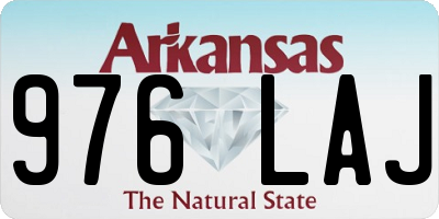 AR license plate 976LAJ