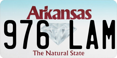 AR license plate 976LAM