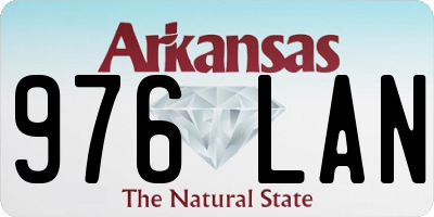 AR license plate 976LAN