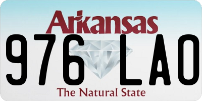 AR license plate 976LAO