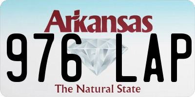 AR license plate 976LAP