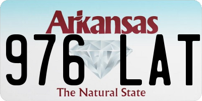 AR license plate 976LAT