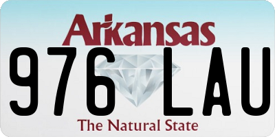 AR license plate 976LAU