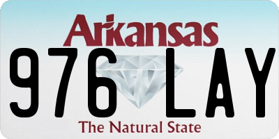 AR license plate 976LAY