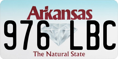 AR license plate 976LBC