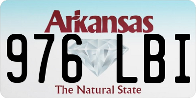 AR license plate 976LBI
