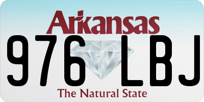 AR license plate 976LBJ