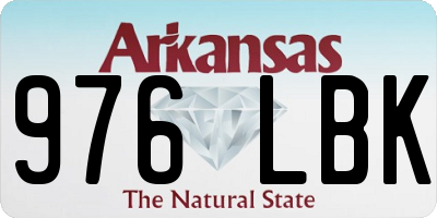 AR license plate 976LBK