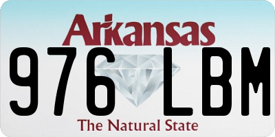 AR license plate 976LBM