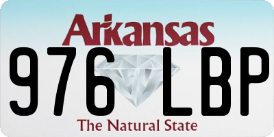 AR license plate 976LBP
