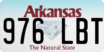 AR license plate 976LBT
